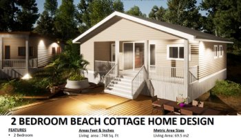 2 Bedroom Beach Cottage